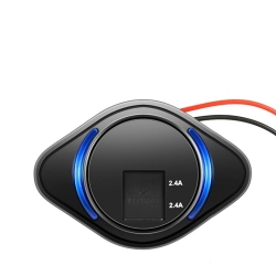 Ładowarka USB-A + USB-A gniazdo montażowe do samochodu 12V / 24V
